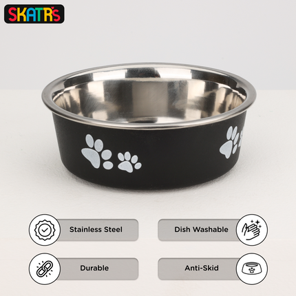 Skatrs Anti Skid Printed Bowl for Cats