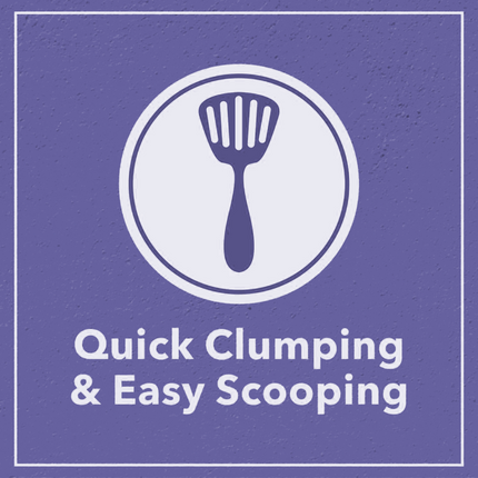 Scoopy Quick Clumping Lavender Scented Litter with Skatrs Litter Tray for Cats