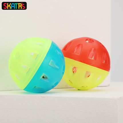 Skatrs Bell Round Toy for Cats (Pack of 2)