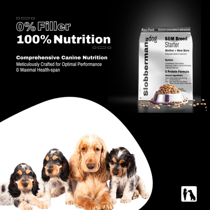 Slobberman dog Gluten Free High Protein Small and Medium Breed Starter Dog Dry Food