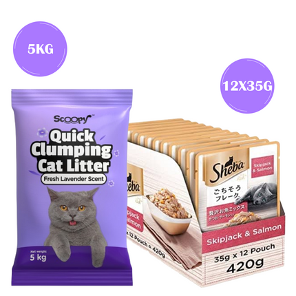 Sheba Skipjack & Salmon Fish Mix Cat Wet Food