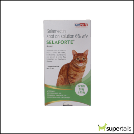 Savavet Selaforte (Selamectin) Tick and Flea Control Spot On for Cats