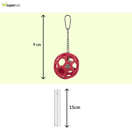 JW Hol ee Roller Toy for Birds (Red)