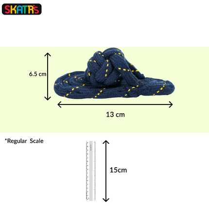 Skatrs Tennis Ball for Dogs and Sandal Shaped Durable Rope Chew Toy for Dogs & Cats Combo