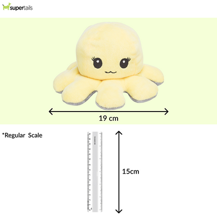 Trixie Reversible Octopus Plush Toy for Dogs (Yellow)