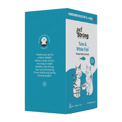 PetStrong Tuna and White Fish in Gravy Cat Wet Food