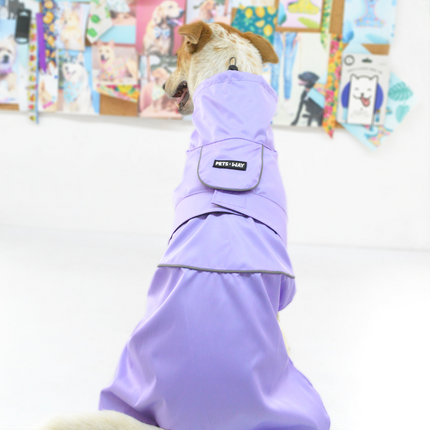 Pets Way TPU Thunder Raincoat for Dogs (Lavender)