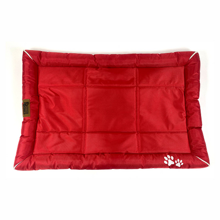 Petter World Waterproof Mat with Padded Perimeters for Dogs (Red)