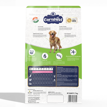Carniwel Superfoods Veg For Large Breed Adult  Dog Dry Food