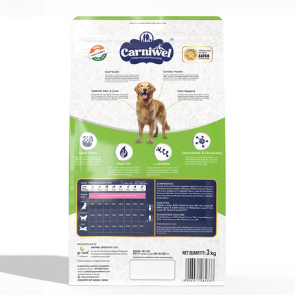 Carniwel Superfoods Veg For Large Breed Adult  Dog Dry Food