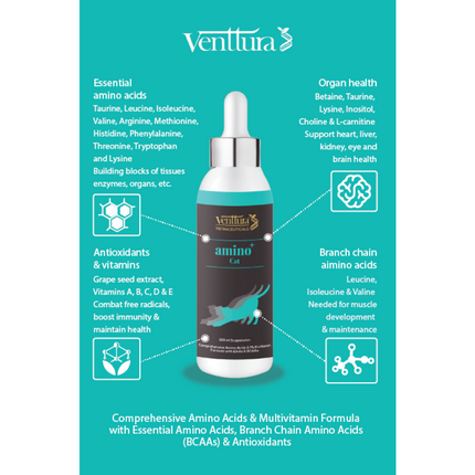 Venttura Amino Acids & Vitamin Supplement for Cats