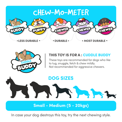Fofos Latex Bi Ape Toy for Dogs