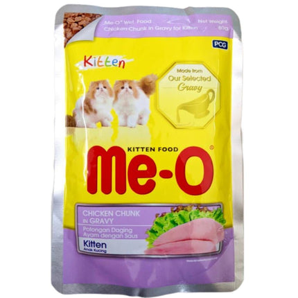 Me O Chicken Chunks in Gravy and Tuna Kitten Cat Wet Food Combo