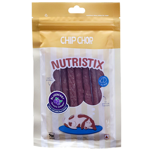 FG - Chip Chops Blueberry Nutristix Dog Treats (70g)