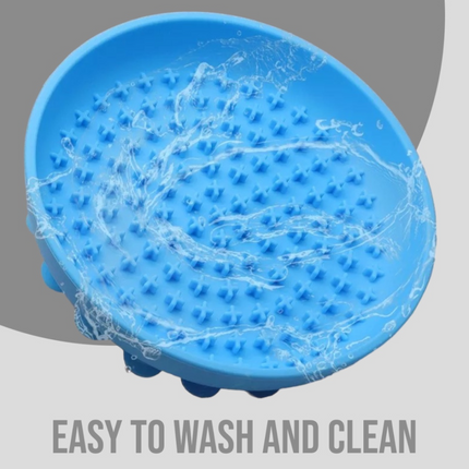 Talking Dog Club Lickables Licking Bowls for Dogs and Cats (Black)