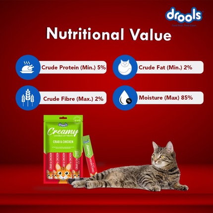 Drools Salmon & Skipjack and Crab & Chicken Creamy Cat Treats Combo