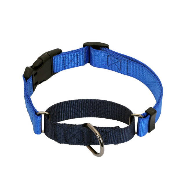Glucklich Classic Nylon Martingale Adjustable Collar for Dogs (Royal Blue)