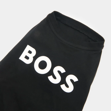 Boss Graphic Tshirt for Dogs (Jet Black)