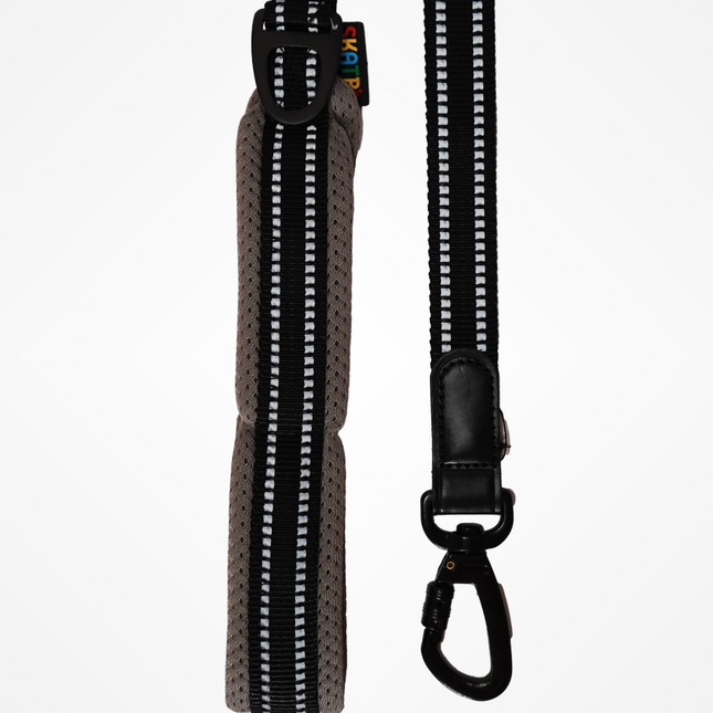 Skatrs Adventure in Style & Comfort Eclipse Leash for Dogs and Cats (Black)