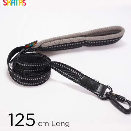Skatrs Adventure in Style & Comfort Eclipse Leash for Dogs and Cats (Black)