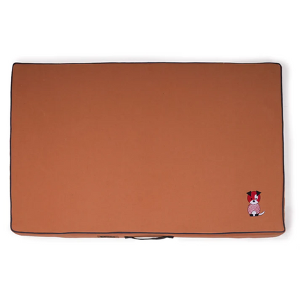 Petter World Comfort Flat Foam Bed for Dogs (Earthy Brown)
