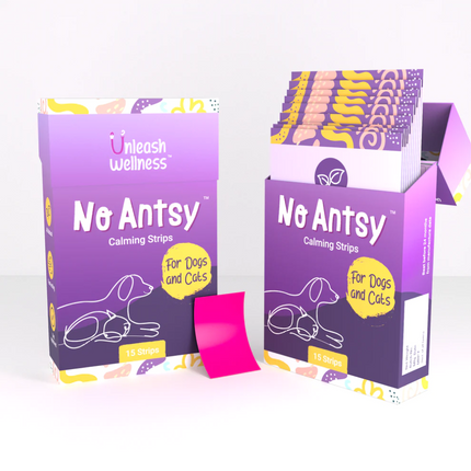 Unleash Wellness No Antsy All Natural Calming Strips for Dogs and Cats