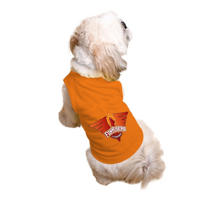 Ruse IPL "Funrisers Hyderabad" Printed Tank Jersey for Dogs (Orange)