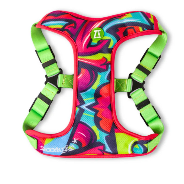 Zoomiez Adjustable Drip Printed Soft Mesh Harness for Cats