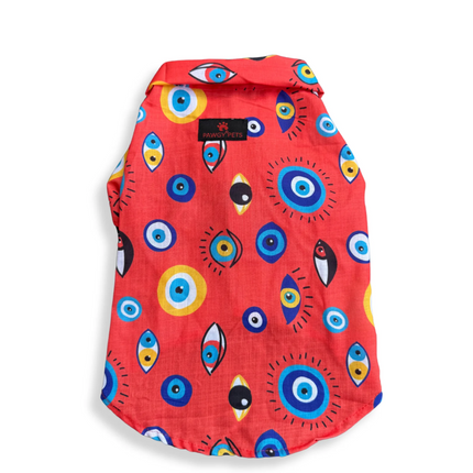 Pawgypets Nazar na lage Shirt for Dogs (Red)