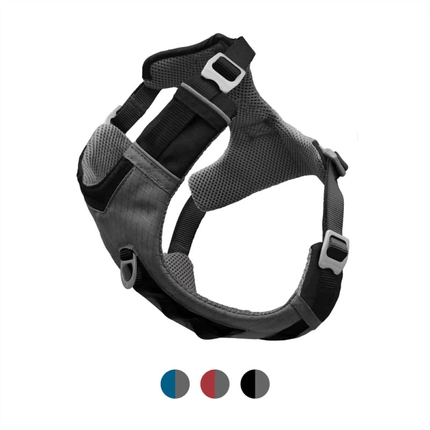 Kurgo Journey Air Harness for Dogs (Black/Gargoyle Grey)