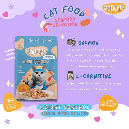 Moochie Salmon Grain Free Weight Control Cat Treats