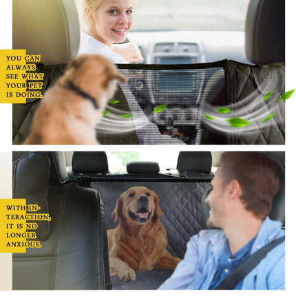 Fluffy's Kozi Pet Water Proof Hatchback Car Seat Cover for Dogs and Cats (Black)