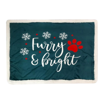 Pawpourri Furry & Bright Xmas Blanket for Dogs