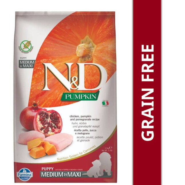 Farmina N&D Pumpkin Chicken & Pomegranate Grain Free Puppy Mini Dog Dry Food (100g)