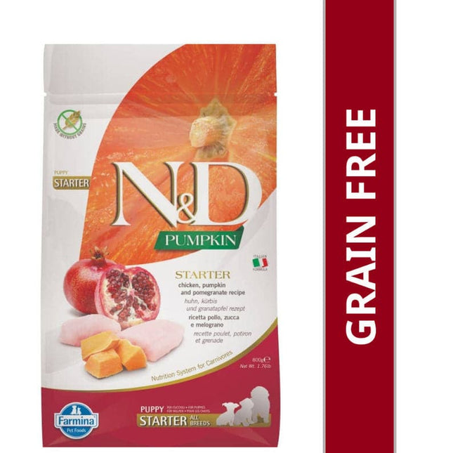 Farmina N&D Pumpkin Chicken & Pomegranate Grain Free Starter Puppy Dog Dry Food (100g)