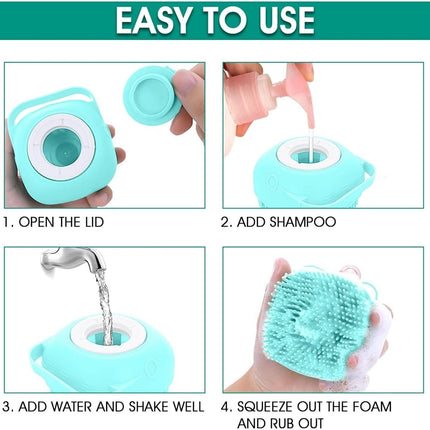 Chullbull Rectangle Slicker, Bath and Rubber Hand Brush Grooming Kit for Dogs
