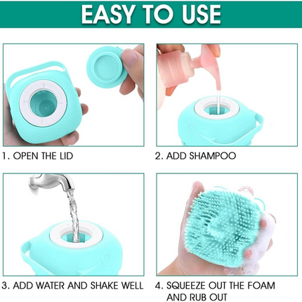 Chullbull Oval Slicker, Bath and Rubber Hand Brush Grooming Kit for Dogs