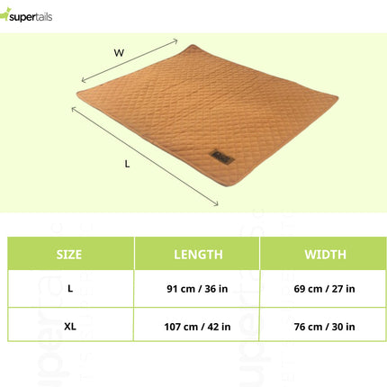 Petter World Multipurpose Breathable Summer Mat for Dogs (Earthy Brown)