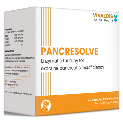 Vivaldis Pancresolve Tablet for Dogs and Cats