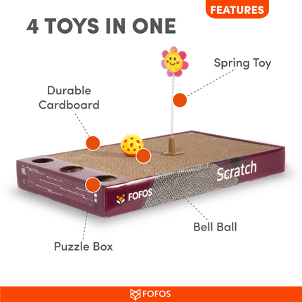 Fofos Rock & Roll Play Box Toys for Cats