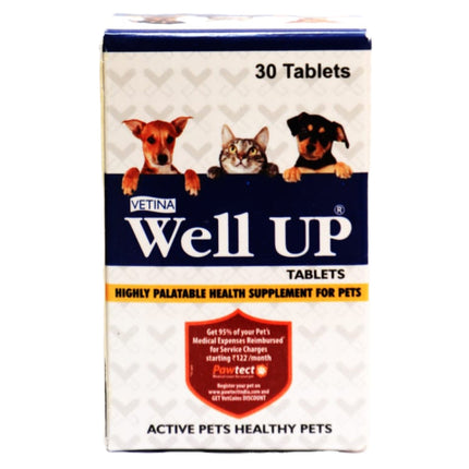 Vetina Well Up tablets for Dogs and Cats (30 tablets)