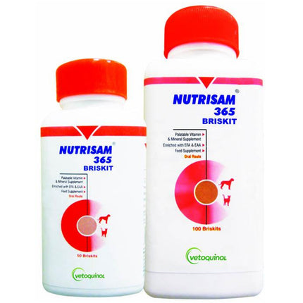 Vetoquinol Nutrisam 365 Calcium Supplements for Dogs and Cats