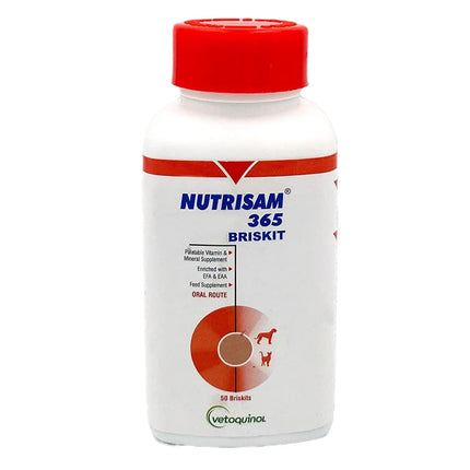 Vetoquinol Nutrisam 365 Calcium Supplements for Dogs and Cats