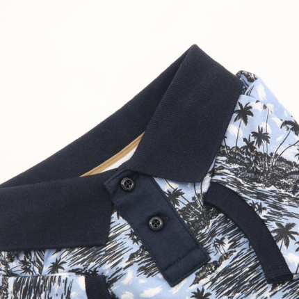 Boss Polo Tshirt for Dogs (Blue Palm)