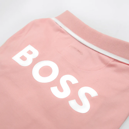 Boss Polo Tshirt for Dogs (Pink Cream)