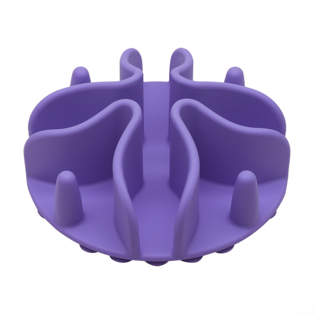 Talking Dog Club Slow Feeder Bowl Attachment for Dogs and Cats (Purple)