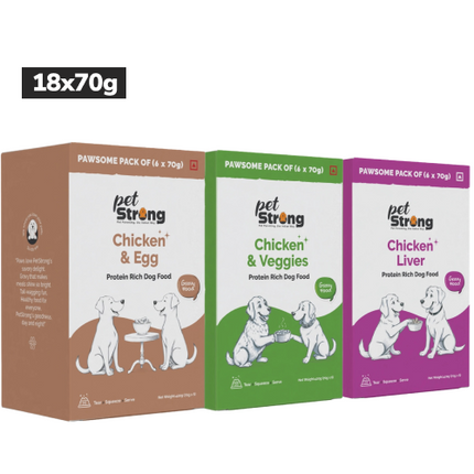 PetStrong Premium Wet Food Variety Pack Combo for Dogs