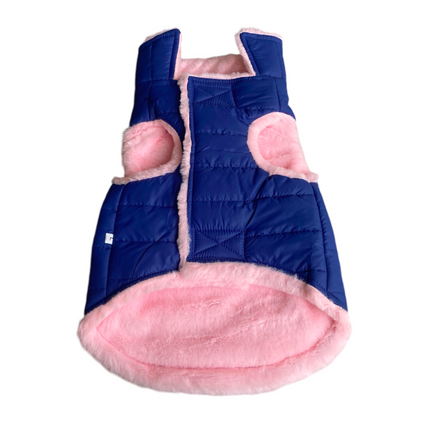 Woofiezz Warm & Comfortable Stylish Jackets for Dogs and Cats (Blue)